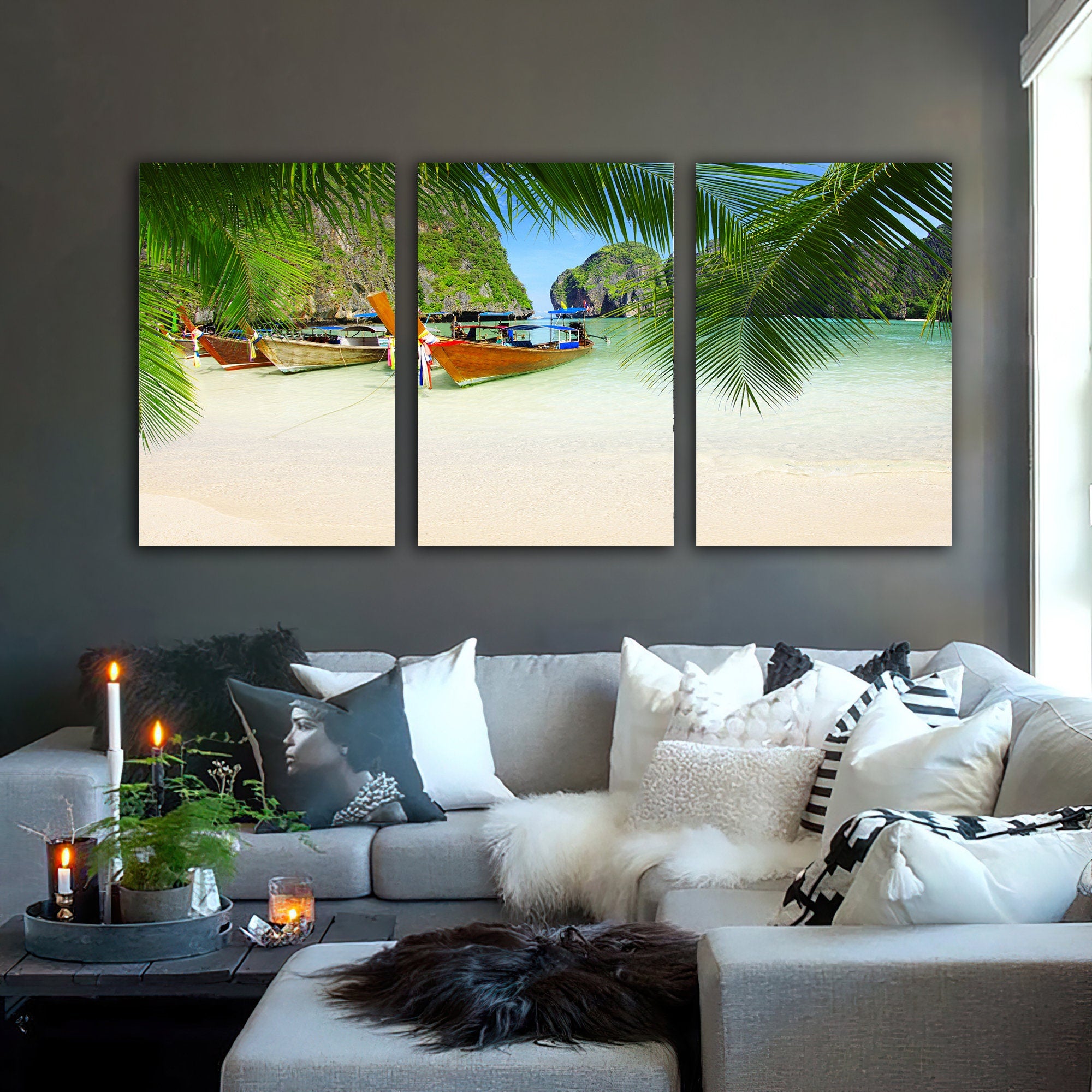 beach,sea,sand canvas painting,tropical wall decor,tropical canvas painting
