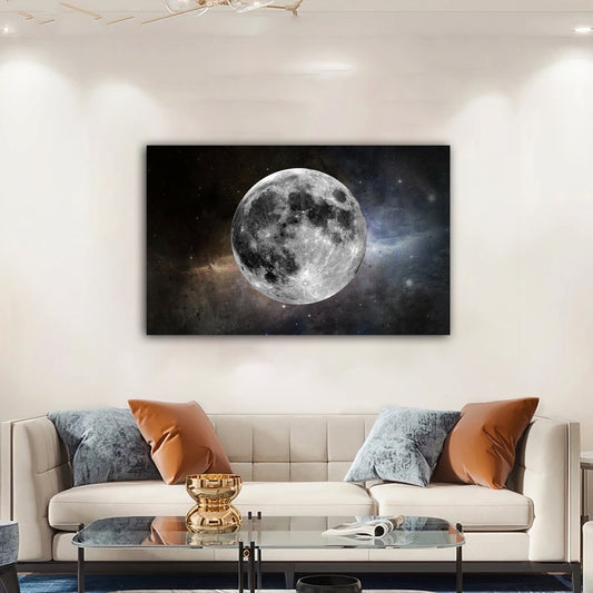 Moon Phases Canvas, Lunar Eclipse Canvas Art, Moon Phases Decor, Moon Canvas, Lunar Eclipse Style Canvas, Space Canvas Gift Ideas