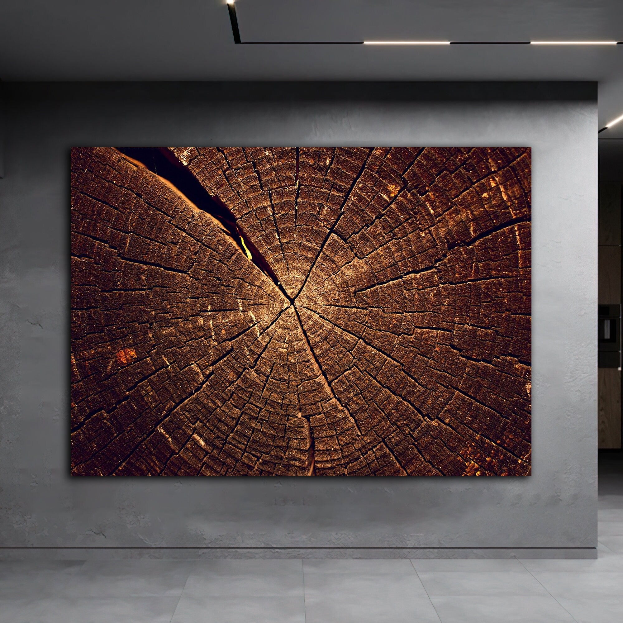 tree crack abstract canvas painting, wood look canvas painting, tree painting, cracks abstract canvas painting, wood pattern image painting Art Exhibition