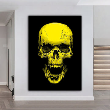 skull canvas painting, human skull canvas printing, halloween home decor, halloween canvas painting, skull home decor, skull art