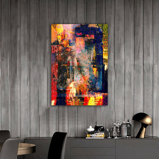 colorful abstract canvas painting, abstract wall decor, marble abstract canvas painting Contemporary Art