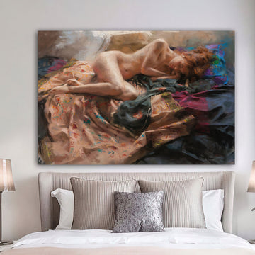 Nude Canvas Art, Woman Erotic Wall Art, Sexy Body Decor, Erotic Art Nudity, Modern Home Artwork, Nude Woman Bodyscape, nude woman canvas art gift