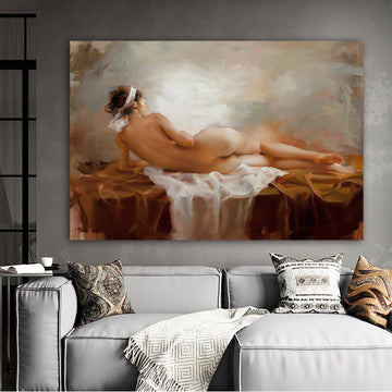 Nude Canvas Art, Woman Erotic Wall Art, Sexy Body Decor, Erotic Art Nudity, Modern Home Artwork, Nude Woman Bodyscape, nude woman canvas art Canvas Art