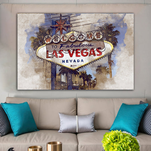 las vegas canvas painting, casino city canvas painting, america lasvegas wall art