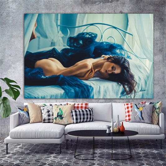 sexy woman canvas painting, nude woman wall art,erotic woman canvas painting, painting for bedroom, woman canvas painting Art Collection