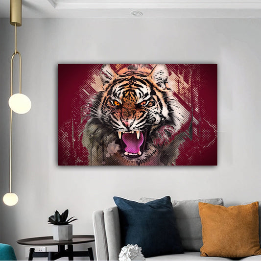 Leopard canvas painting,slat canvas painting,lion canvas painting,animal wall decor,bronze glitter textured painting