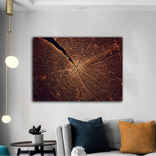 tree crack abstract canvas painting, wood look canvas painting, tree painting, cracks abstract canvas painting, wood pattern image painting Art Exhibition