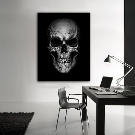 skull canvas painting, human skull canvas painting, halloween home decor, halloween canvas painting, skull home decor,canvas skull art