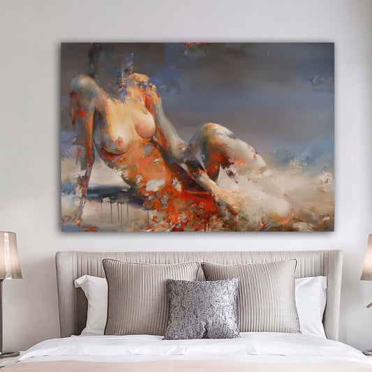 sexy woman canvas painting, nude girl wall art,erotic woman canvas painting, painting for bedroom, woman canvas painting Art Gallery