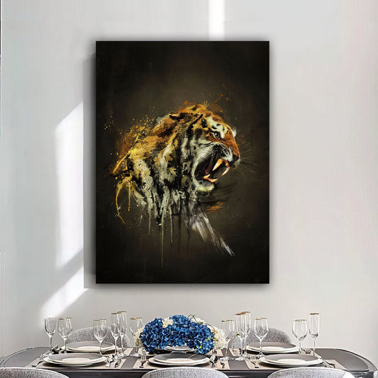 Leopard canvas painting,slat canvas painting,lion canvas painting,animal wall decor, painting Home Decor