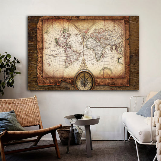 world map canvas painting, map wall decor, countries map canvas painting, artistic world map canvas painting Art World