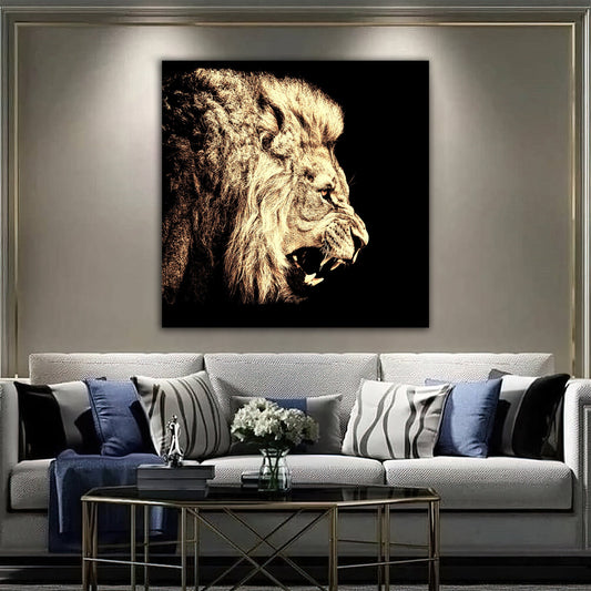 Lion Stylish Decor for Home lion Print on Canvas Leopard Painting Wall Art lions colorful Pictures Animals art