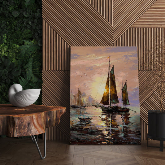 ship canvas painting, pirate ship painting, sailing painting, boating ship painting, rowing boat painting, ships canvas painting, Wall Art