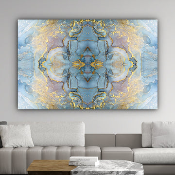 Blue Marble Canvas, Marble Wall Art, Marble Canvas, Marble Home Decor, Gold Marble, Gold Print, Luxury Wall Art, Luxury Marble Print Modern Art