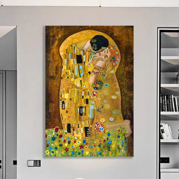 Gustav Klimt Art Print , The Kiss ,Klimt Prints Klimt Reproduction Housewarming Gift Idea Kimt Poster  Glimt Wall Art