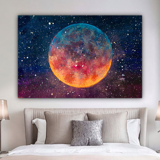 Moon Phases Canvas, Lunar Eclipse Canvas Art, Moon Phases Decor, Moon Canvas, Lunar Eclipse Style Canvas, Space Canvas Art Prints