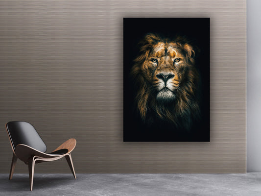 Noble Maned Lion Canvas, Canvas Wall Art Canvas Design, Home Decor