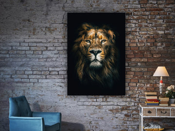 Noble Maned Lion Canvas, Canvas Wall Art Canvas Design, Home Decor