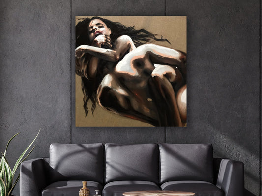 Lovemaking couples wall decor,sensual lovers,romantic couples wall ar,nude couple lovers,bedroom wall art,canvas design