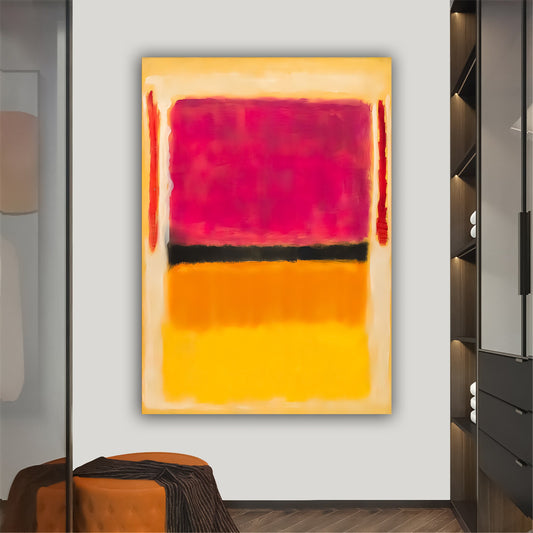 Mark Rothko mix Canvas Art Reproduction, Rothko wall art, Abstract Canvas Wall Art, red and yellow Abstract Painting, Minimalism art