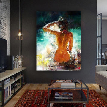 Nude  Art Print on Canvas, Hot girl, Erotic Wall Art, Sexy woman canvas, Woman Art, naked woman art, nude woman body decor