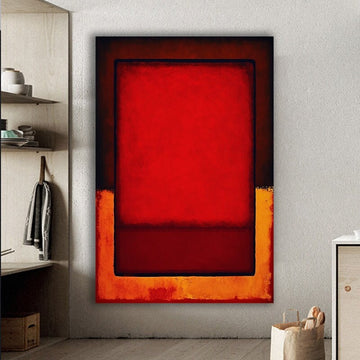 Mark rothko red canvas, Rothko Reproduction, rothko canvas,orange  Abstract Canvas Wall Art, mark rothko canvas wall art