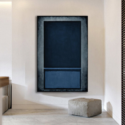 Mark Rothko, dark blue Colors Canvas, Wall Art Canvas Design, Ready To Hang Decoration, mark rothko decor wall art