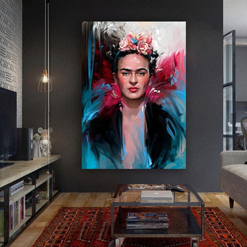 Frida Kahlo, Frida Kahlo Wall Art, woman Canvas, Frida Kahlo Canvas, Frida Poster, Woman Wall Art,