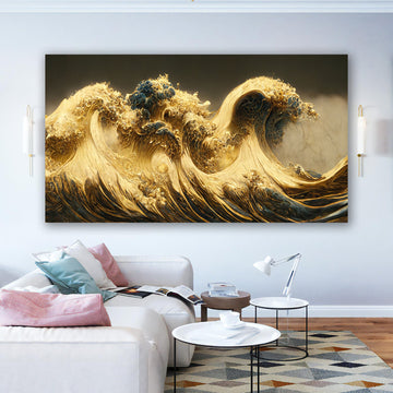 Hokusai Canvas, The Wave off Kanagawa Canvas Decor, Wall Art Canvas, Rough Sea Canvas Print, Wave Wall Decor, Sea Canvas Painting