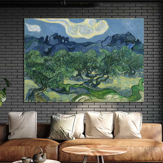Van Gogh - The Olive Trees, canvas wall art, Classic prints, Vintage prints, reproduction canvas wall art