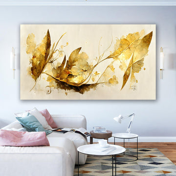 Tropical Palm Leaves Canvas print, Fan Palm Leaf Wall Art, Jungle Leaves Art, Luxury Canvas, Palm Leaf Canvas Print