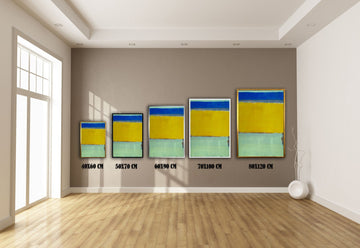 Mark Rothko Canvas Painting ,rothko print, Rothko Reproduction, rothko canvas,blue and yellow Abstract Canvas Wall Art,mark Expressionism