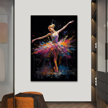 Ballerina canvas,  effect ballerina girl print, ballerina wall art, ballerina canvas print, ballerina girl painting