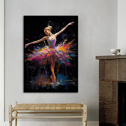 Ballerina canvas,  effect ballerina girl print, ballerina wall art, ballerina canvas print, ballerina girl painting